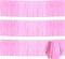 3-Pack Macaron Pink Metallic Fringe Tassel Garland, 10 in – Party & Wedding Decor